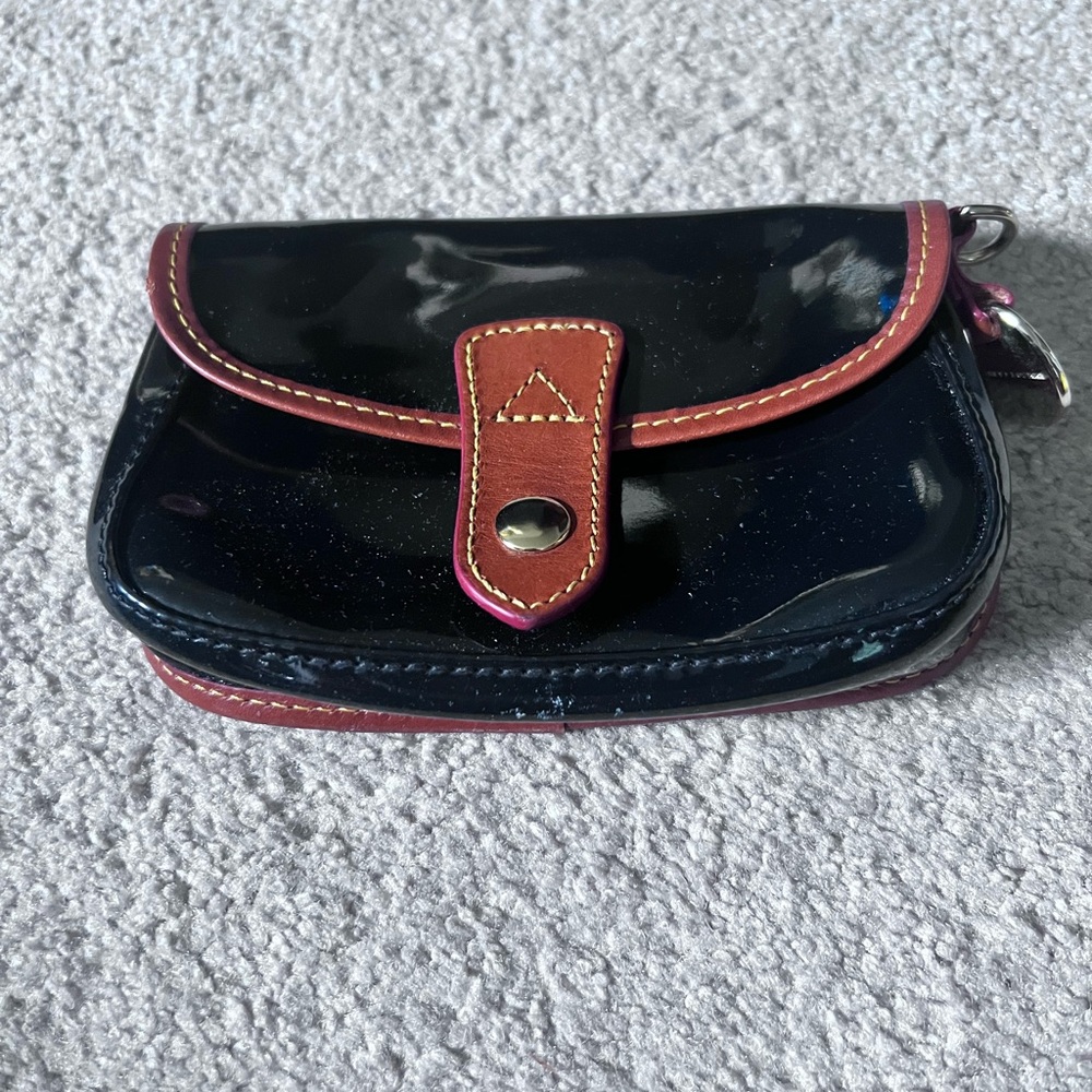 Dooney & Bourke Black and Brown Cosmetic Case